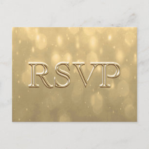 Soft Bokeh   RSVP Uitnodiging Briefkaart