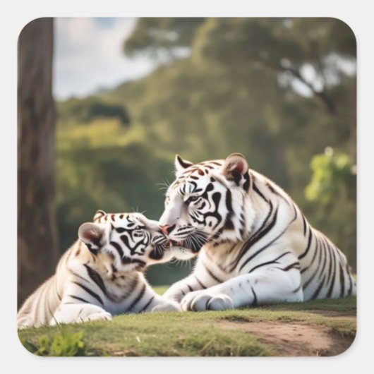 Soft Bond – White Tigers Sticker (Devant)