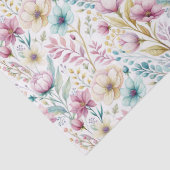 Soft Botanical Easter Flower Design Tissuepapier (Detail)