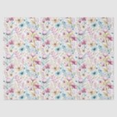 Soft Botanical Easter Flower Design Tissuepapier (Voorkant)