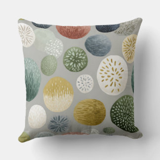 Soft Botanical Watercolor Throw Pillow – 2 Modern Kussen