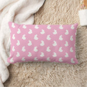 Soft Bunny Silhouette Nursery Accent Kussen (Deken)