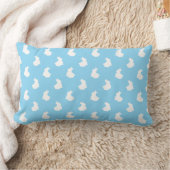 Soft Bunny Silhouette Nursery Accent Kussen (Deken)