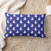 Soft Bunny Silhouette Nursery Accent Kussen (Deken)