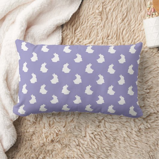 Soft Bunny Silhouette Nursery Accent Kussen (Deken)