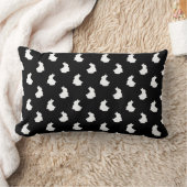 Soft Bunny Silhouette Nursery Accent Kussen (Deken)