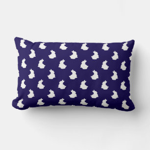 Soft Bunny Silhouette Nursery Accent Kussen