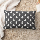Soft Bunny Silhouette Nursery Accent Kussen (Deken)