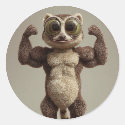 Soft but Strong Sticker – Minimalist Aesthetic  (Voorkant)