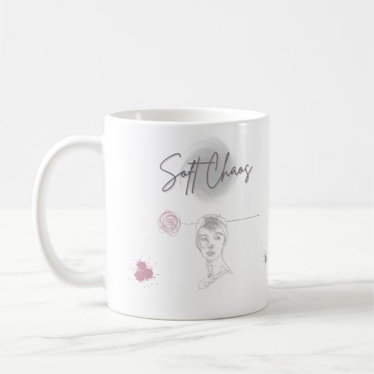 Soft Chaos - Minimal Aesthetic Mug Koffiemok (Links)