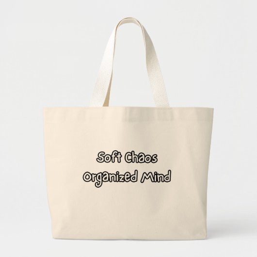 soft chaos organized mind grote tote bag (Voorkant)