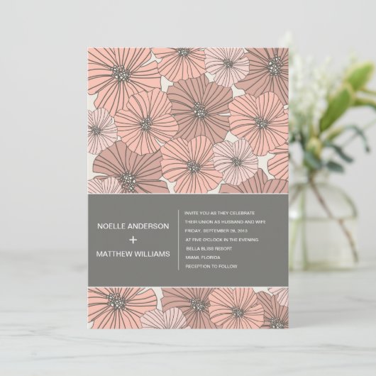 SOFT CHIC | AFBEELDINGSINVITATIE KAART (Staand voorkant)