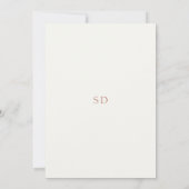 Soft Chic Floral Waterverf bruiloft uitnodiging (Achterkant)