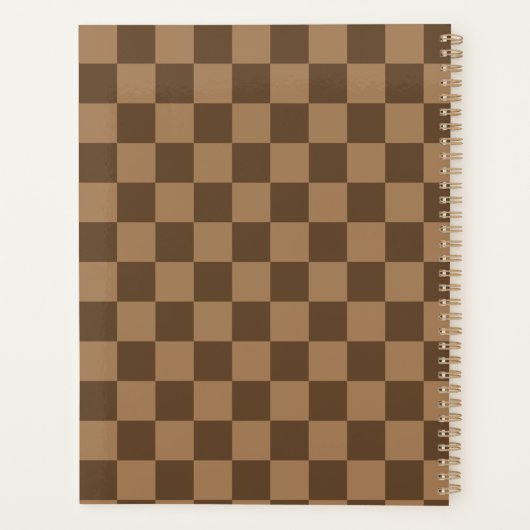 Soft Chocolade Squares Planner (Achterkant)