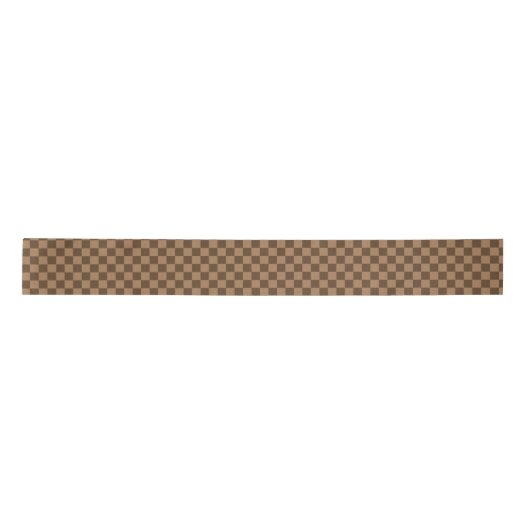 Soft Chocolate Squares Satin Ribbon Lint (Voorkant)