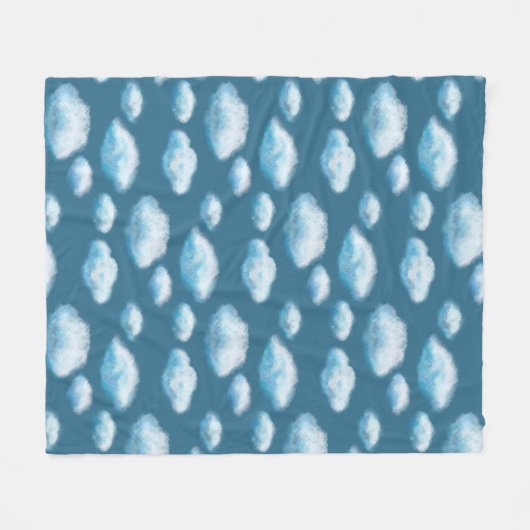 Soft clouds  fleece deken (Voorkant (Horizontaal))