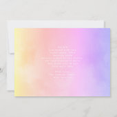 Soft Clouds | Gradiënt Ombre | Moderne foto-Baby Aankondiging (Achterkant)