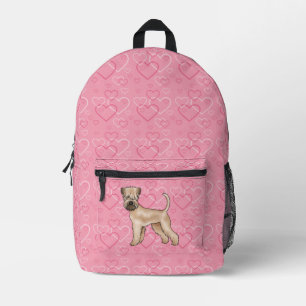 Soft-Coated Wheaten Terrier Hondenliefde Hartpatro Bedrukte Rugzak