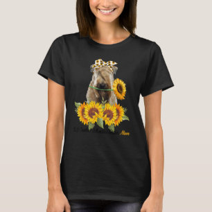 Soft Coated Wheaten Terrier Ma Sunflower Dog mam T-shirt
