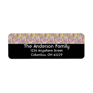 Soft Color Drops Return Address Labels
