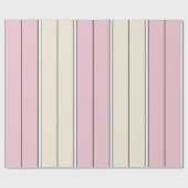Soft Color Vertical Stripe Pattern Design Cadeaupapier (Vlak)