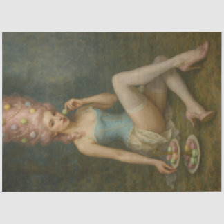 Soft Confection Muse – Macaron Rococo Decoupage Tissuepapier
