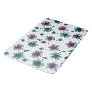 Soft Cottagecore Floral Pattern | Pastel Aesthetic Badmat