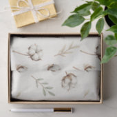 Soft Cotton Blossom Botanical Pattern Tissuepapier (Geschenk)