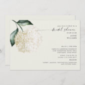 Soft Cream Hydrangea Stem Vrijgezellenfeest Kaart (Voorkant / Achterkant)