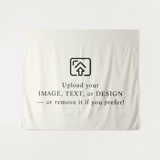 Soft Cream Tapestry – Make It Yours Today Wandkleed (Voorkant (horizontaal))