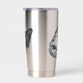 Soft curl in festive calm geïsoleerde drinkbeker (Rechts)