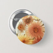 "Soft Daisies" Floral Button (Voorkant /achterkant)