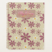 Soft Daisy Floral Pattern in Mauve & Cream Romanti (Devant)