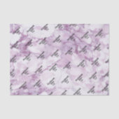 Soft Dark Purple Marble Tissuepapier (Voorkant)