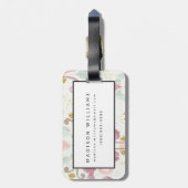 Soft Deco-patroon Bagagelabel (Achterkant verticaal)