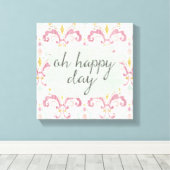 Soft Deco VI | Fijne dag Canvas Afdruk (Insitu (Houten vloer))