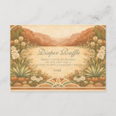 Soft Desert Wildflowers Diapper Raffle Informatiekaartje (Voorkant)