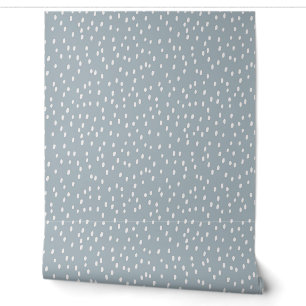 Soft Drops op Sage Mini-Print Behang