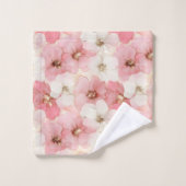 Soft Dusty Rose & Gold Flowers Towel Personalized  (Gant de toilette)