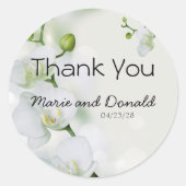 Soft Elegant Orchid Classic Round Sticker (Voorkant)