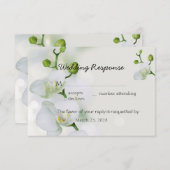 Soft Elegant Orchid RSVP Kaartje (Voorkant / Achterkant)