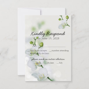 Soft Elegant Orchid RSVP Kaartje