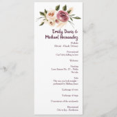 Soft Elegant Rozen Burgundy Cream Lijst Programma (Voorkant)