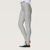 Soft Elevation Lines – White Base Leggings (Links)