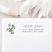 Soft Eucalyptus Return-adres Etiket (Insitu)