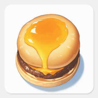 Soft Fantasy Art Vierkante Sticker