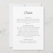 Soft Feather Dry Pampas Grass Mandala Wedding Kaart (Achterkant)