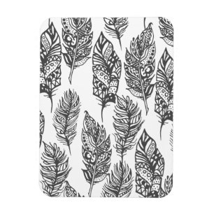 Soft Feathers Doodle Magneet