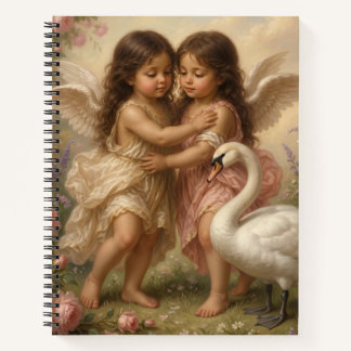 soft feminine angel cherub notebook notitieboek