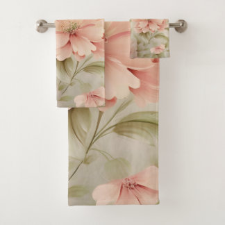 Soft Floral Bad Handdoek